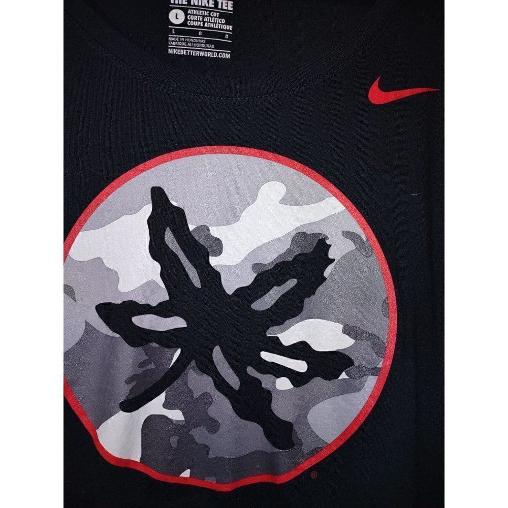 Nike Tee Lg Black Ohio State Buckeye Leaf Camo T-Shirt - Picture 3 of 14
